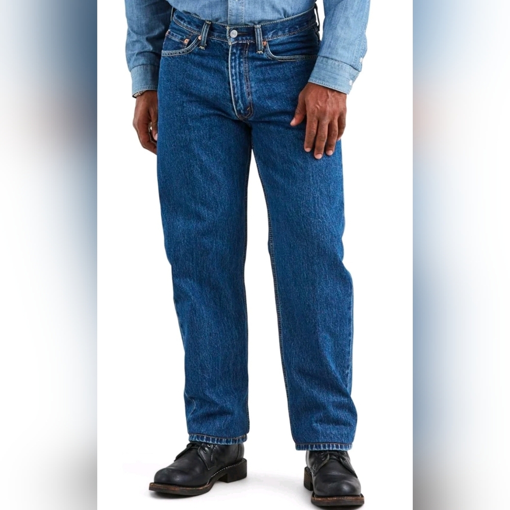 Levi's 550 Relaxed Fit Men's Jeans Medium Stonewash Non Stretch Sz 30x34